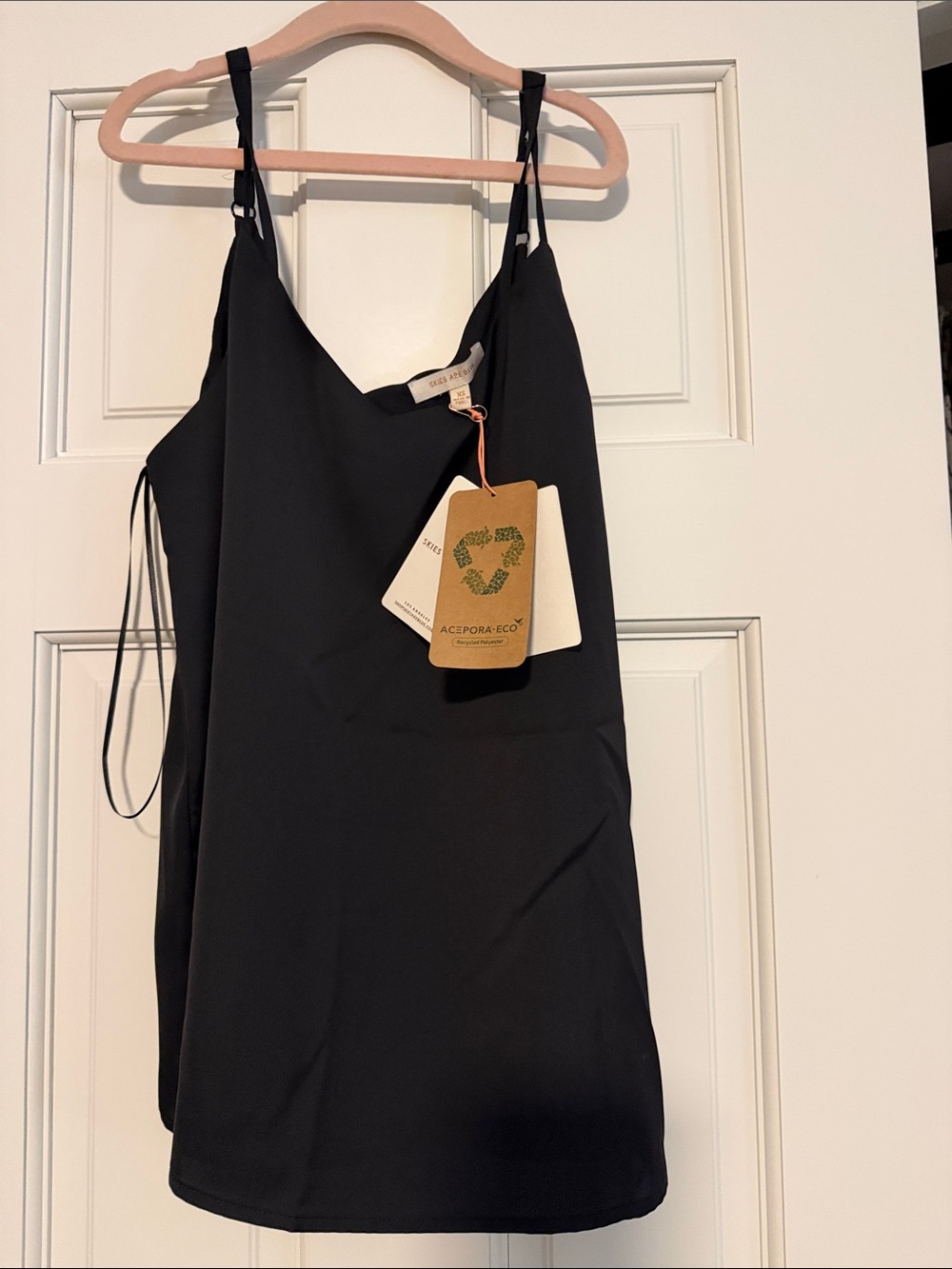 Skies Are Blue Black V-Neck Cami with Tag